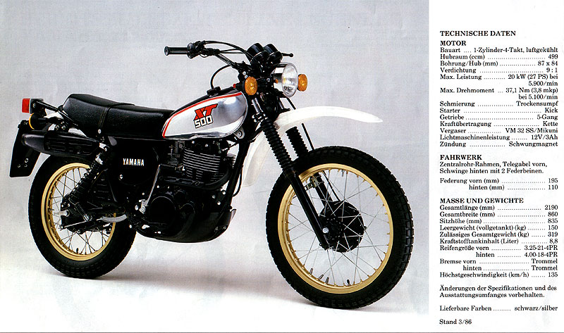 Yamaha XT 500 1U6 [1977] hot - Kontaktzündung Zündversteller